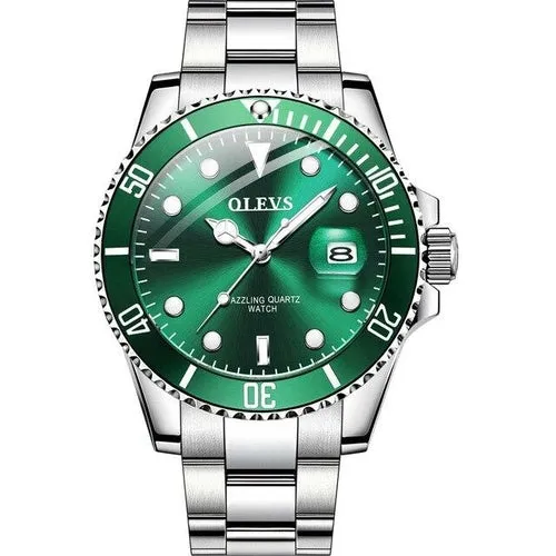 Mens Watches Top Brand Luxury Fashion Waterproof Luminous Hand Green