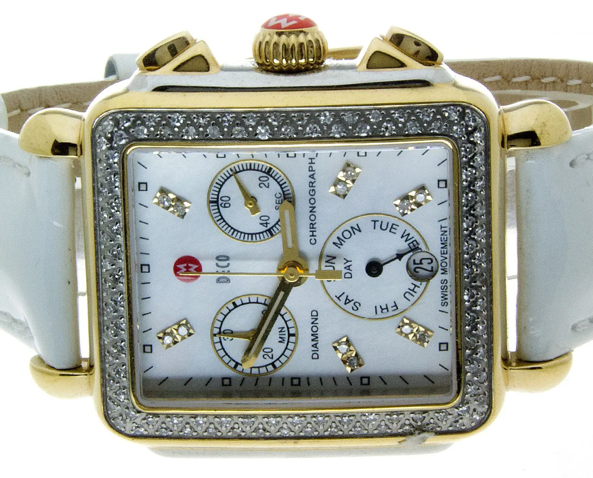 Michele Signature Deco Diamond Two-Tone