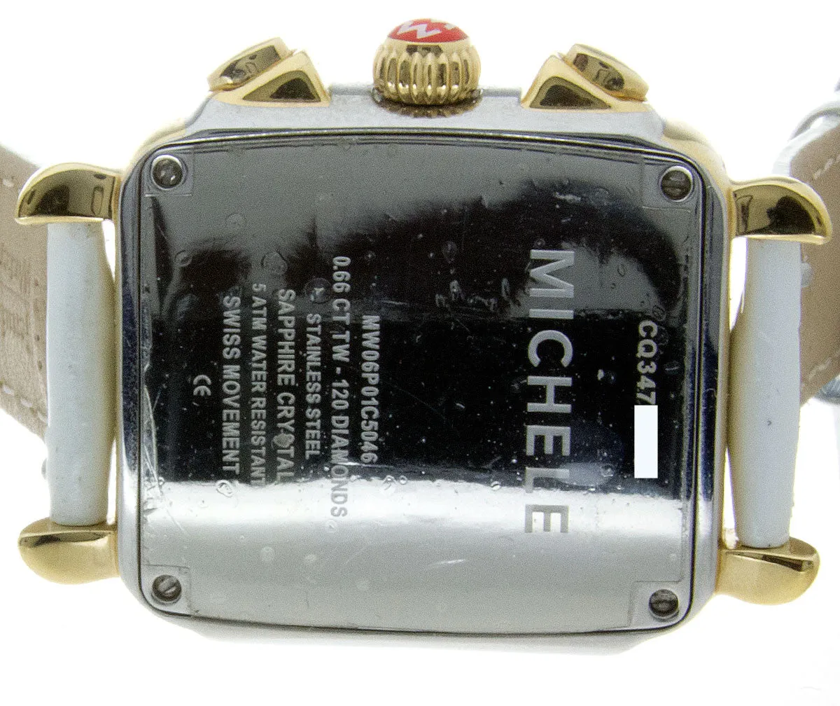 Michele Signature Deco Diamond Two-Tone