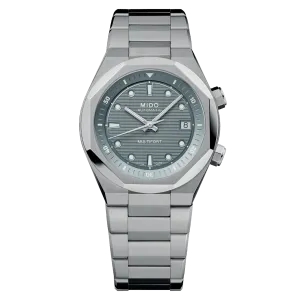 Mido Multifort 8 Two Crowns 40mm Grey Dial Steel Men's Watch M0475071108100