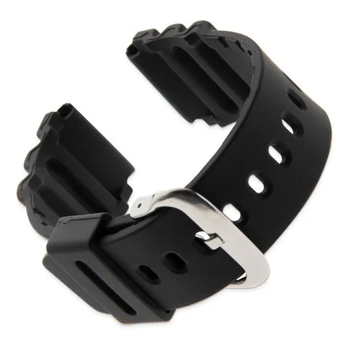 MilSpec Black Polyurethane Sport Dive Strap, Classic Triple Rib Design, 22 mm