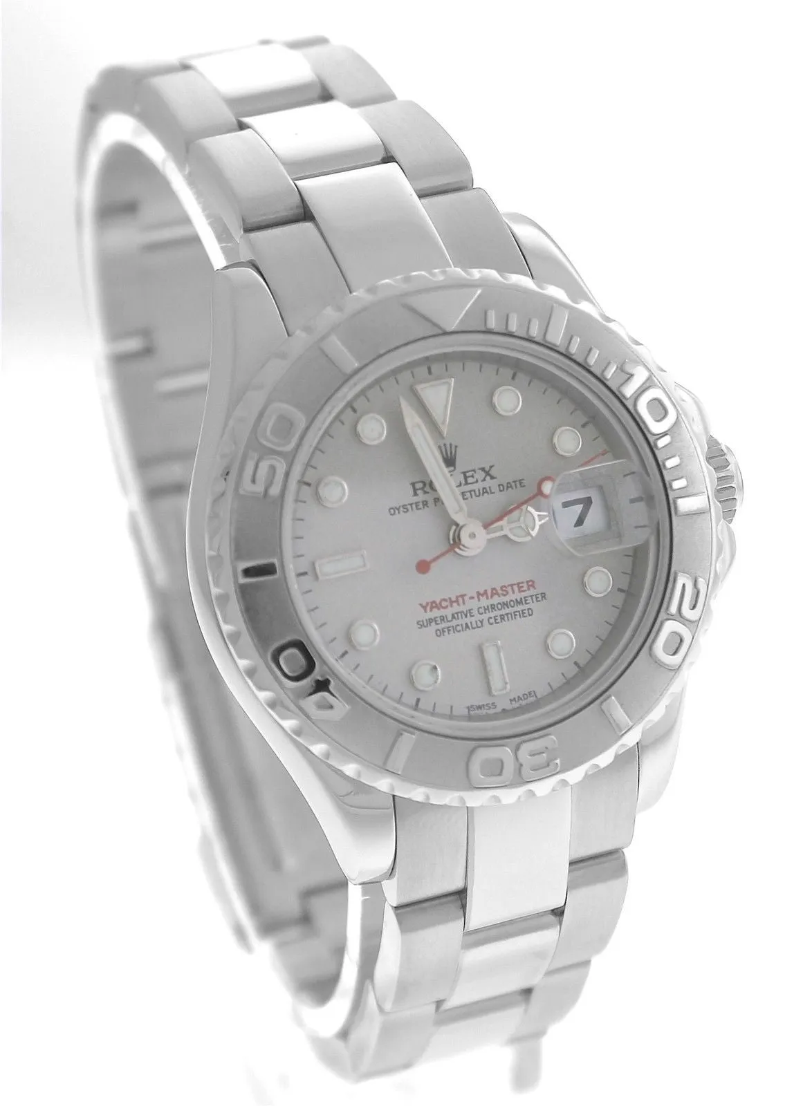 MINT 2003 Ladies Rolex Yacht-Master 169622 Stainless Platinum Rolesium 29mm