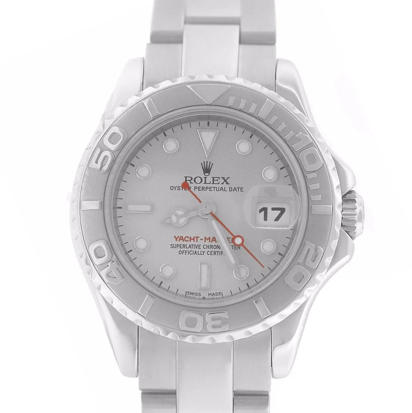 MINT 2003 Ladies Rolex Yacht-Master 169622 Stainless Platinum Rolesium 29mm