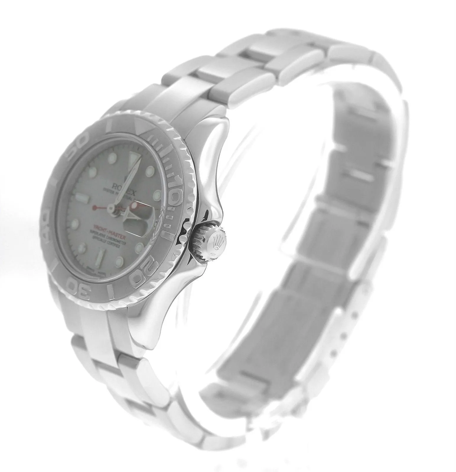 MINT 2003 Ladies Rolex Yacht-Master 169622 Stainless Platinum Rolesium 29mm