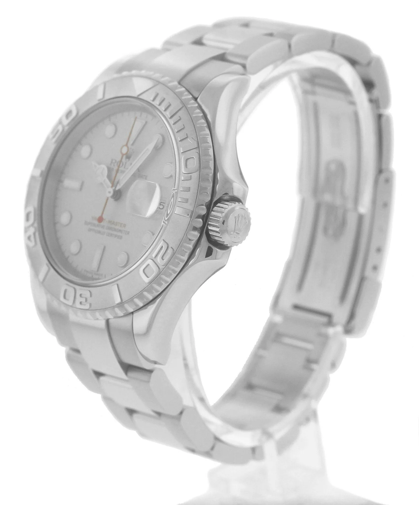 MINT 2007 Rolex Yacht-Master 16622 D Stainless Platinum 40mm Swiss Date Watch