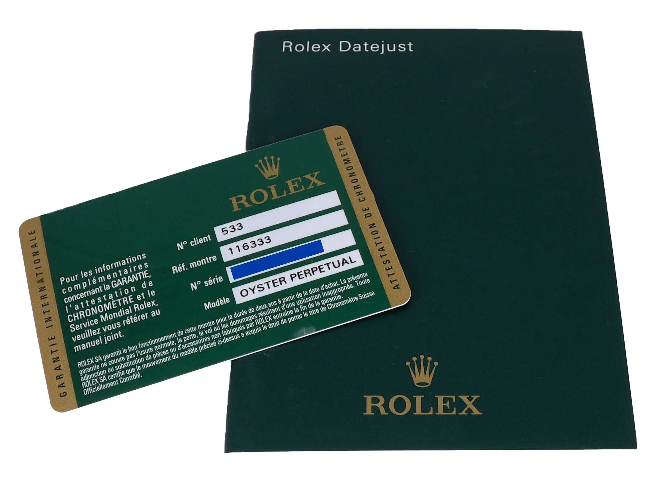 MINT 2011 Rolex Datejust II 41mm Black Roman 116333 Two-Tone Yellow Gold Steel