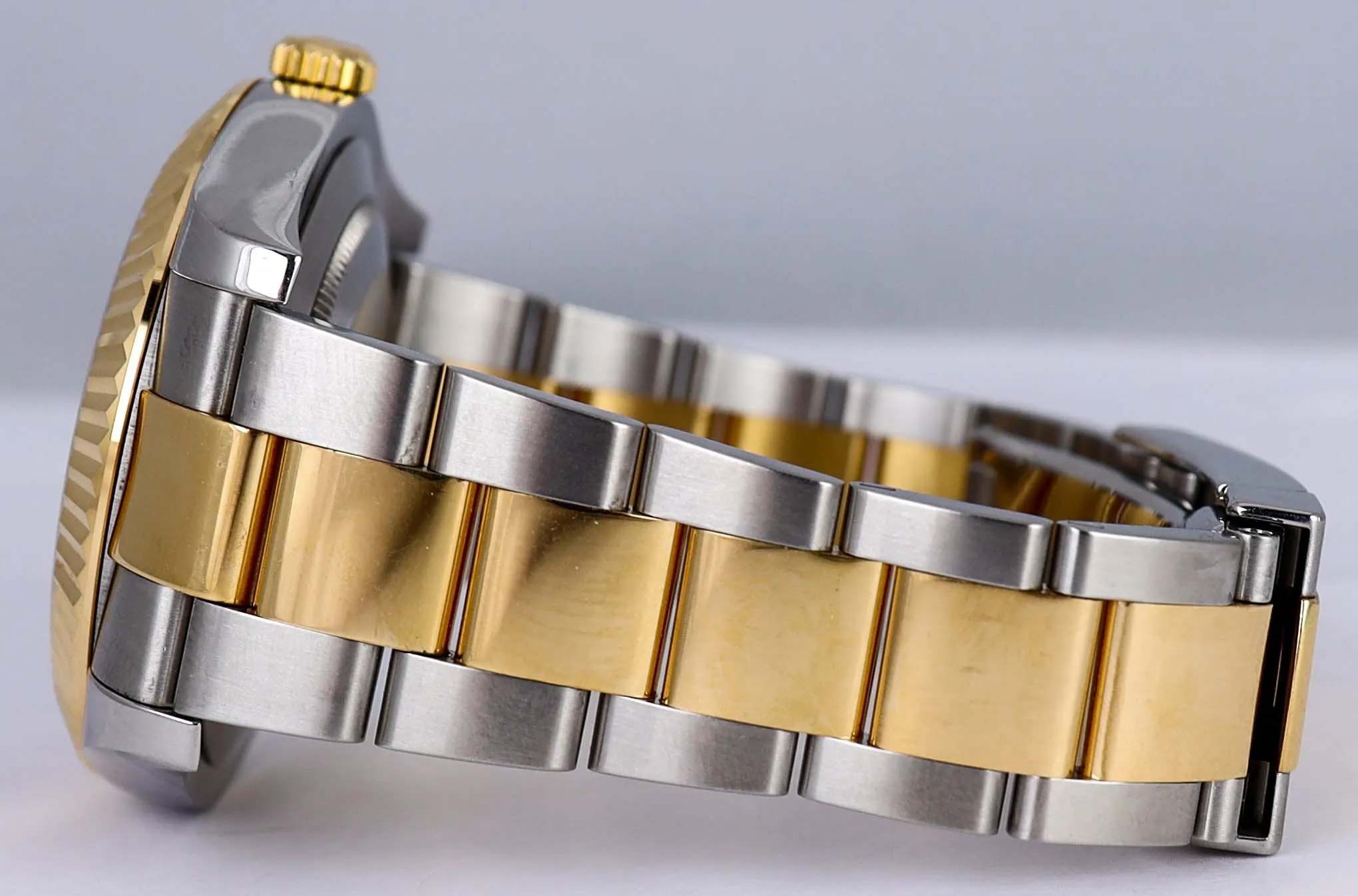 MINT 2011 Rolex Datejust II 41mm Black Roman 116333 Two-Tone Yellow Gold Steel