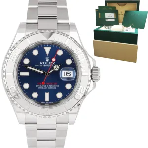 MINT 2020 Rolex Yacht-Master 40mm Blue Stainless Steel Oyster Watch 126622 B P