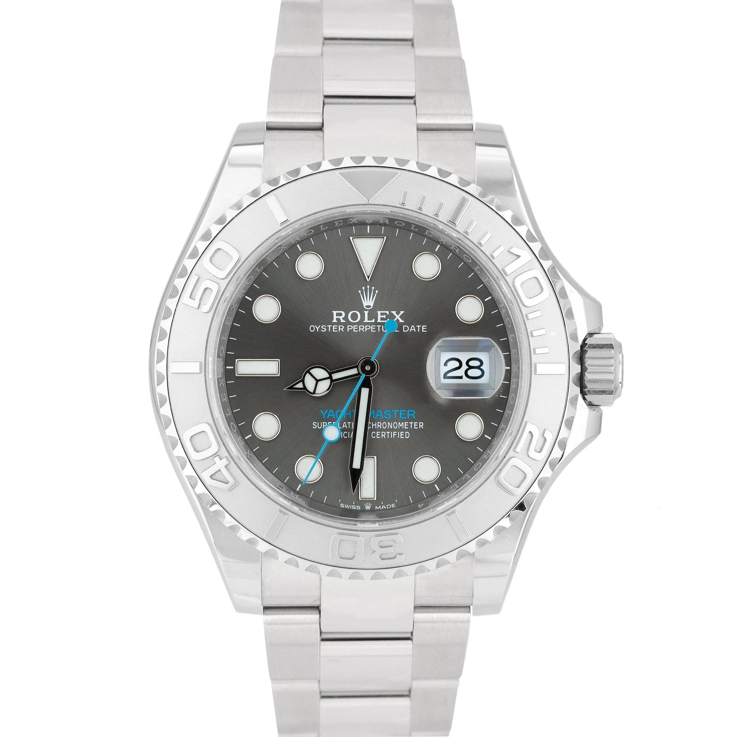 MINT 2020 Rolex Yacht-Master 40mm Dark Rhodium Stainless Oyster Watch 126622 B P