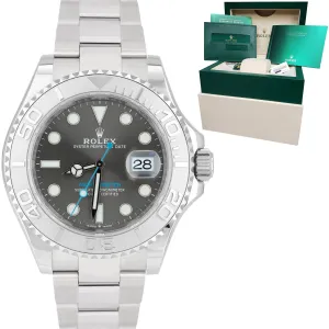MINT 2020 Rolex Yacht-Master 40mm Dark Rhodium Stainless Oyster Watch 126622 B P