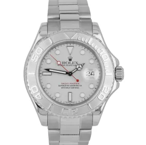 MINT Men's Rolex Yacht-Master Stainless Platinum 40mm Swiss Date Watch 16622