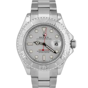 MINT PAPERS Rolex Yacht-Master PLATINUM Stainless Steel 40mm Watch 16622 BOX