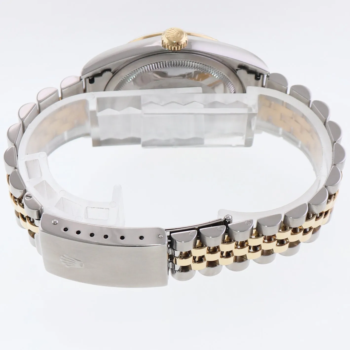 MINT Rolex DateJust 36mm White Roman 16233 Two Tone Steel Jubilee Watch Box