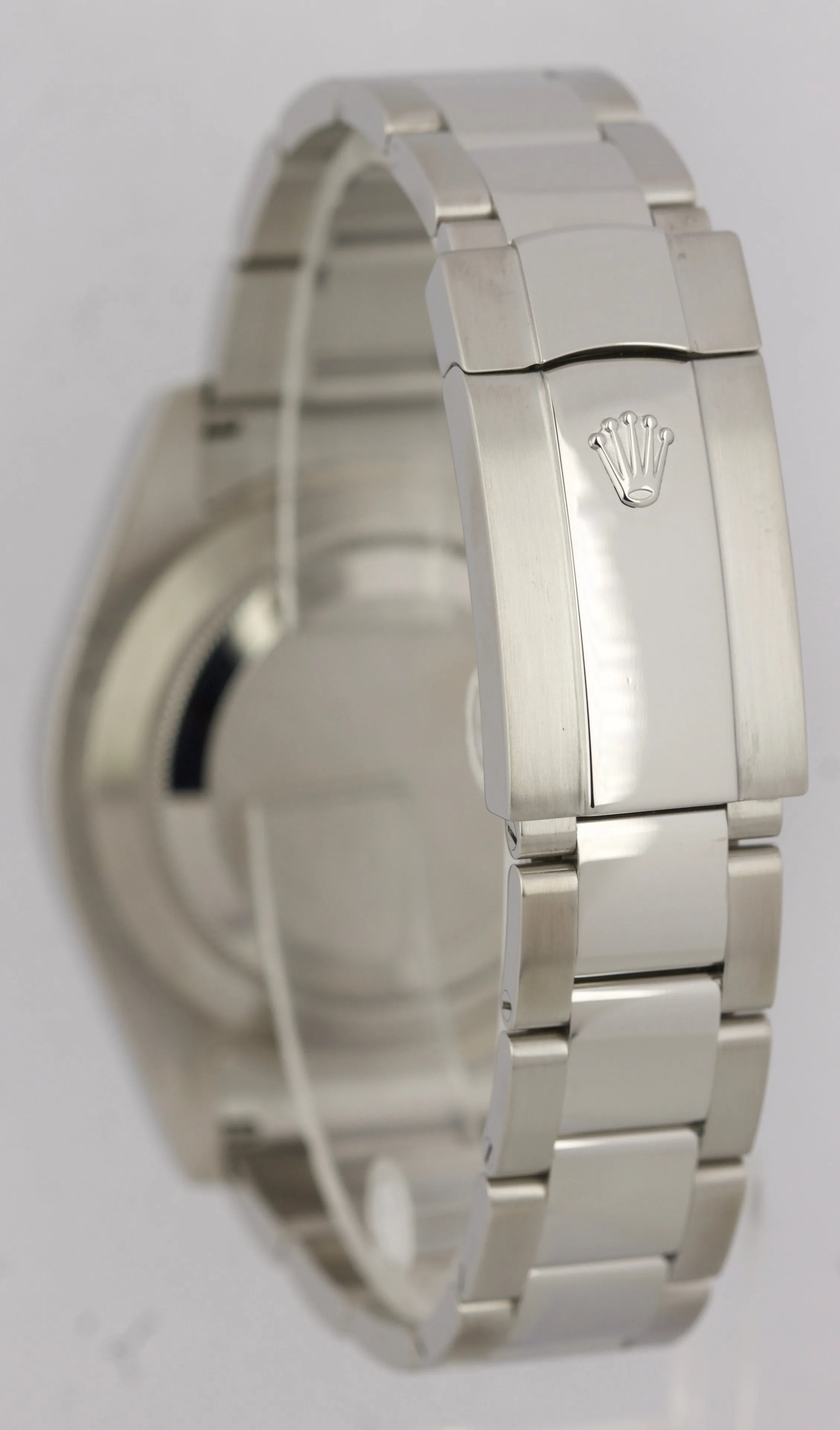 MINT Rolex Datejust II Blue Steel Fluted 18K White Gold Bezel 116334 41mm Watch