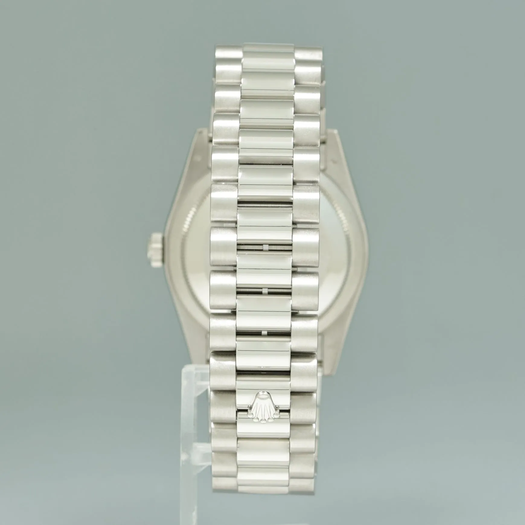 MINT Rolex Platinum 36mm President 118206 Rhodium Roman Dial Watch Box