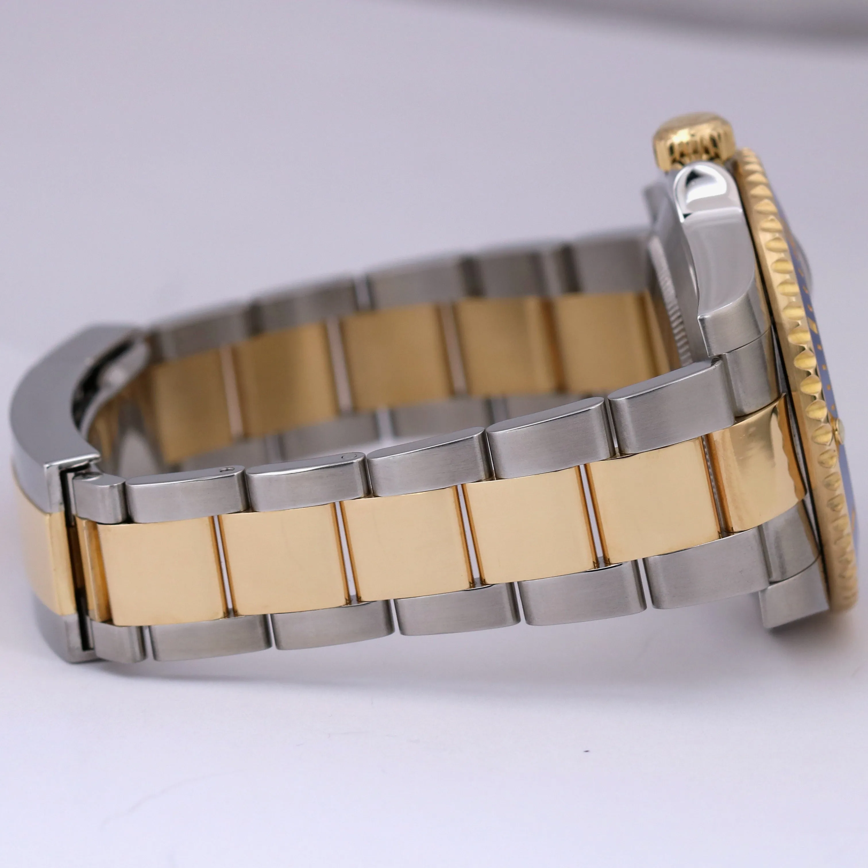 MINT Rolex Submariner Date Two-Tone BLUE 18K Yellow Gold Steel 40mm 116613 LB