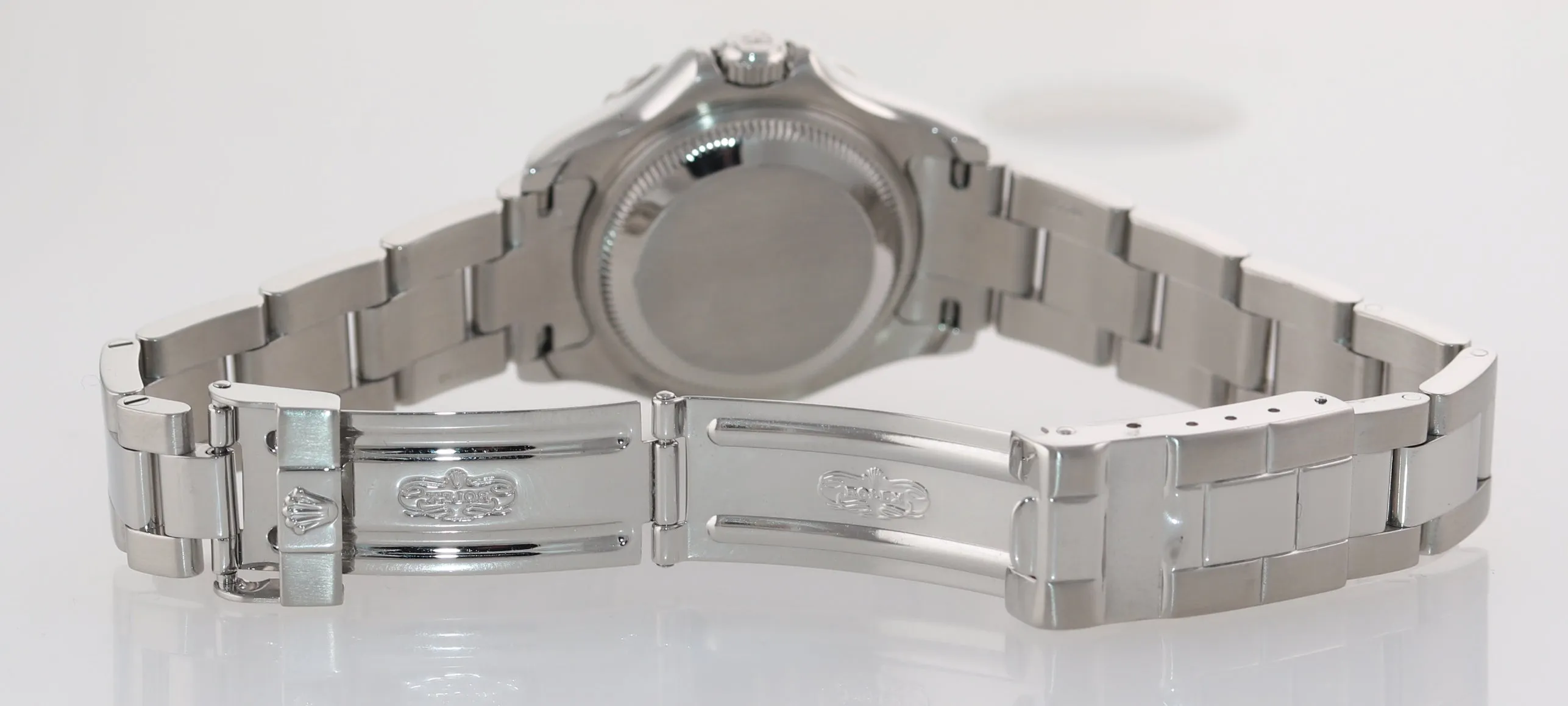 MINT Rolex Yacht-Master 169622 Steel Platinum Dial Rolesium 29mm Watch Box