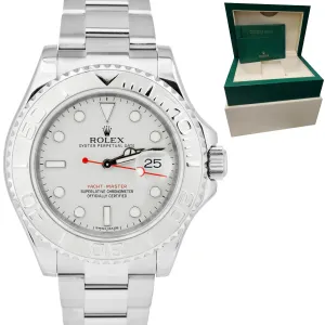 MINT Rolex Yacht-Master 40mm NEW BUCKLE 116622 Stainless Platinum Silver Watch