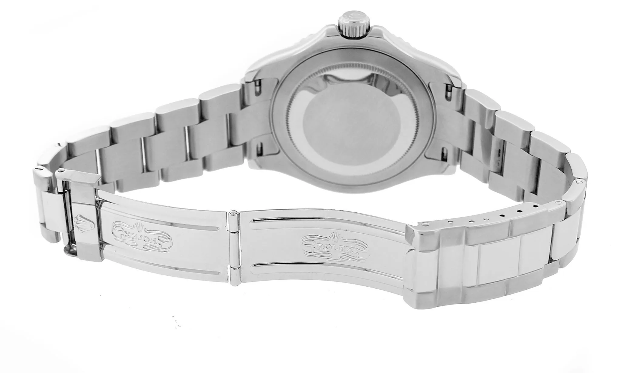 MINT Rolex Yacht-Master ENGRAVED REHAUT Stainless Platinum 40mm Watch 16622 B P
