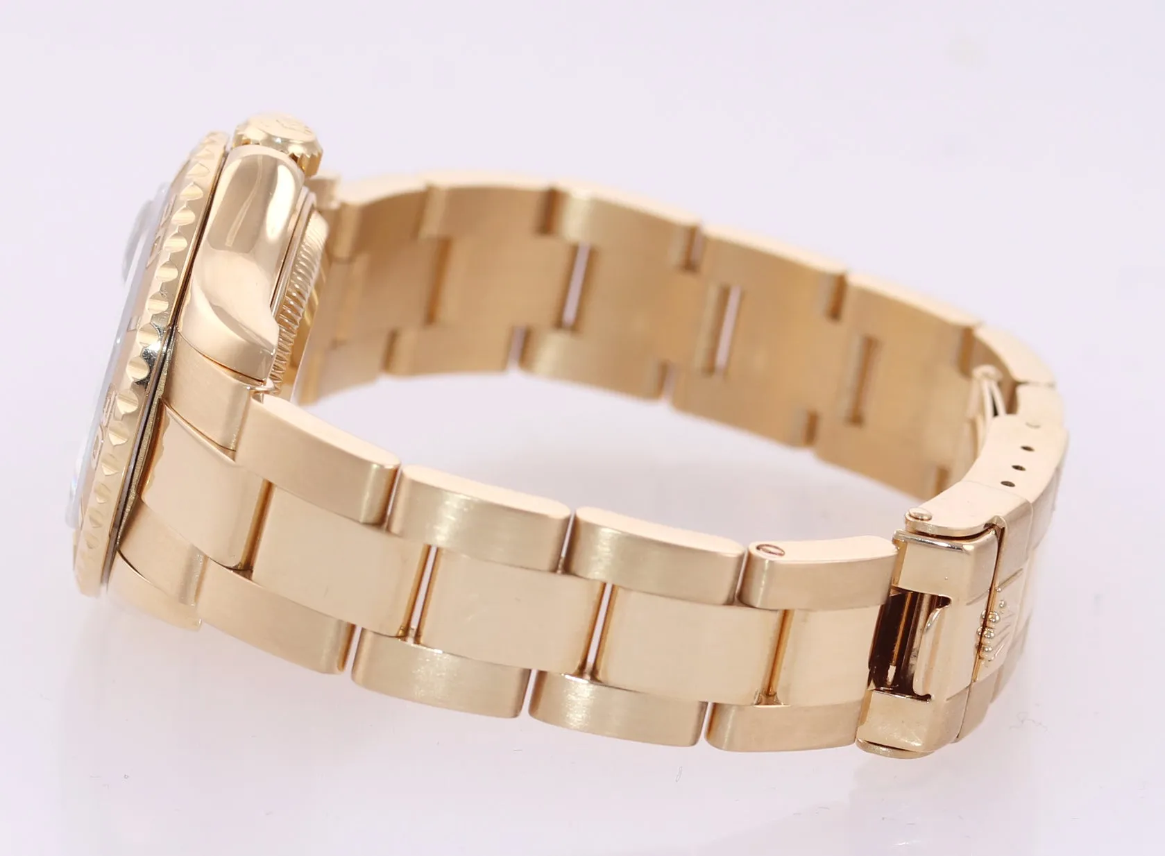 MINT Yellow GOLD Ladies Rolex Yacht-Master 69628 Blue Dial 29mm Watch Box