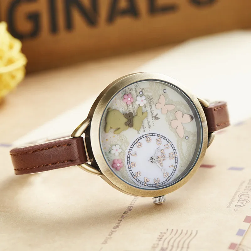 Miss Bunny -- Women's Butterfly Watches