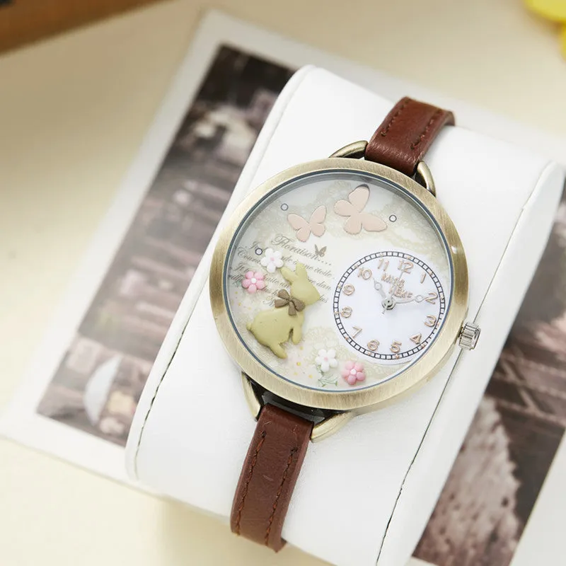 Miss Bunny -- Women's Butterfly Watches