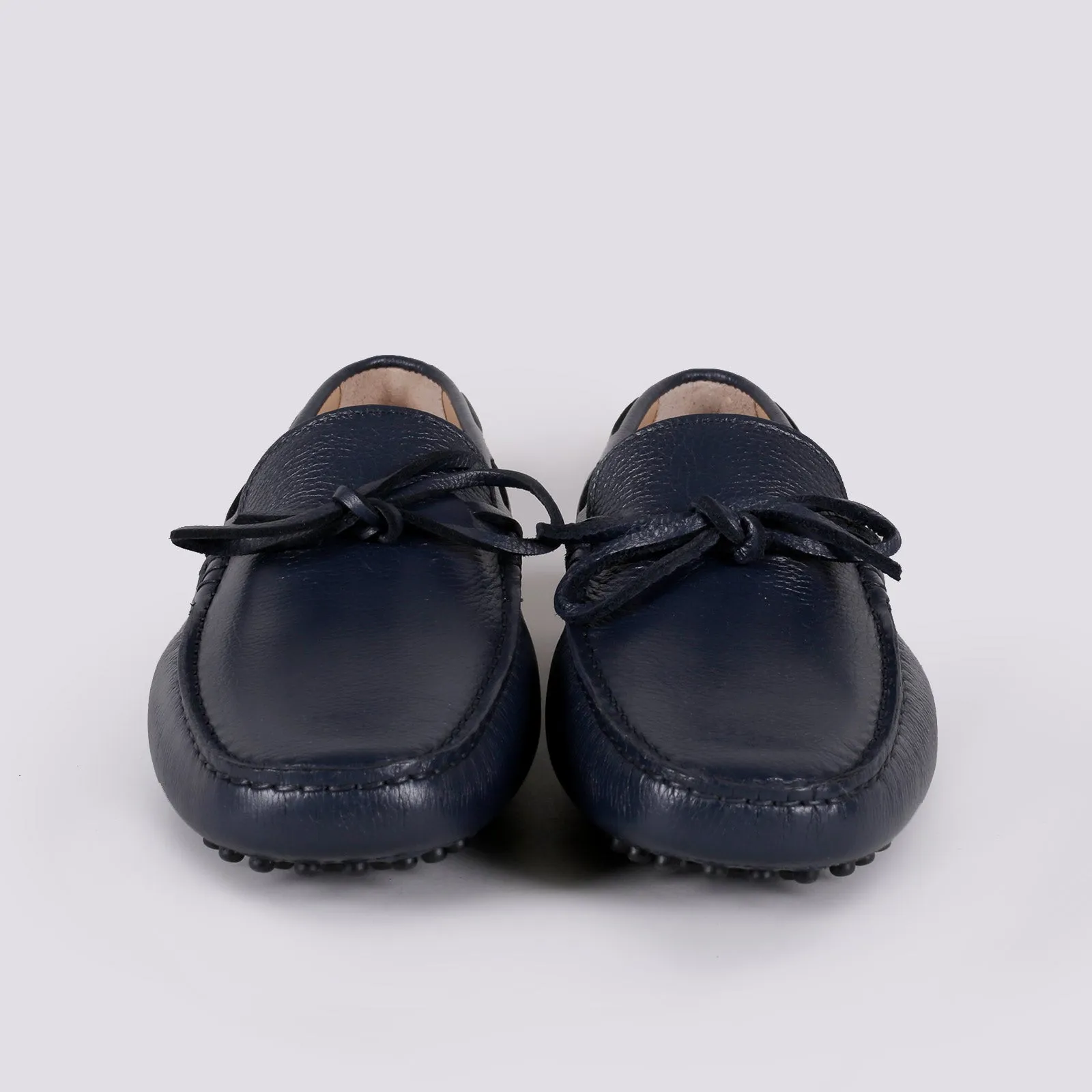 MOCASSINO CON GOMMINI IN PELLE