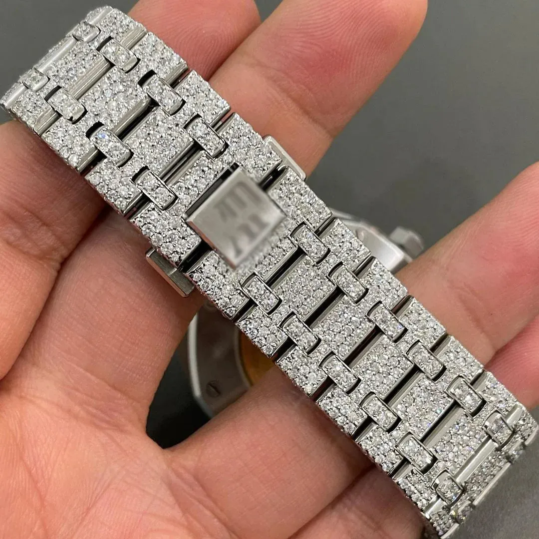 MOISSANITE AP WATCH | AUDEMARS PIGUET ROYALOAK BUSTDOWN  W 118