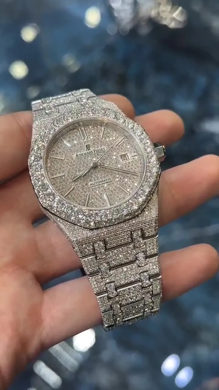 MOISSANITE AP WATCH | AUDEMARS PIGUET ROYALOAK BUSTDOWN W 190