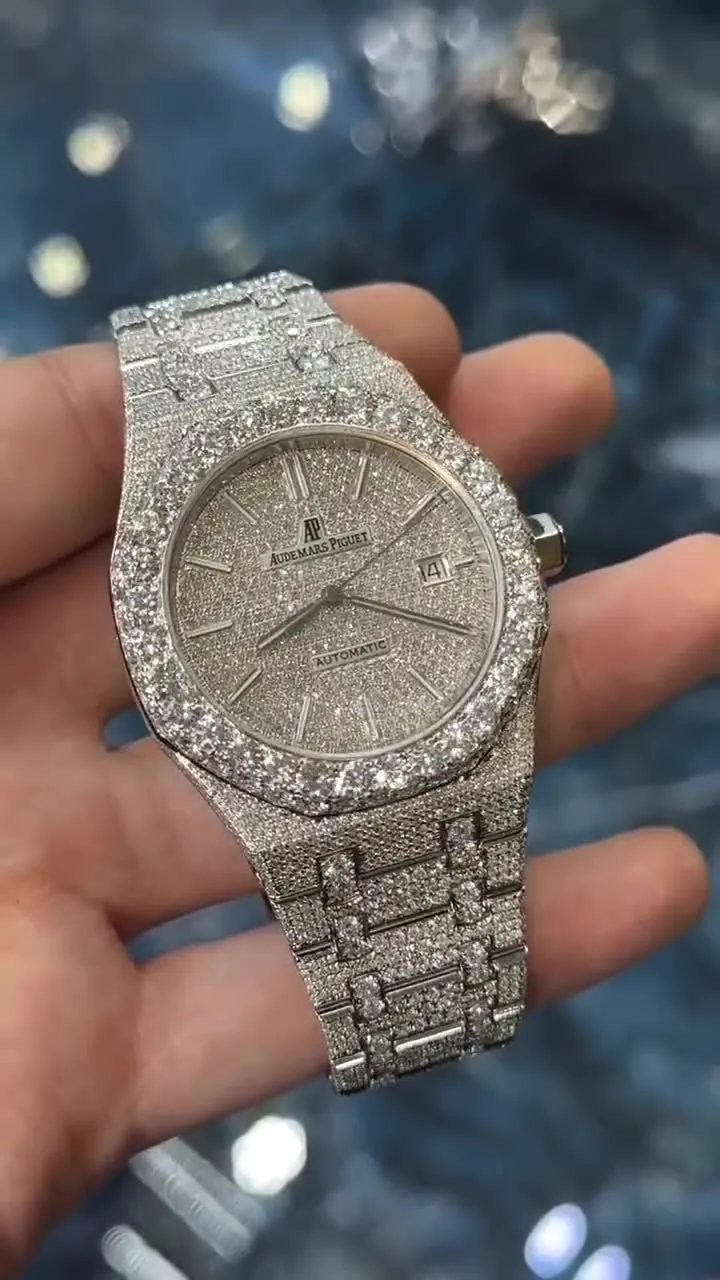 MOISSANITE AP WATCH | AUDEMARS PIGUET ROYALOAK BUSTDOWN W 190