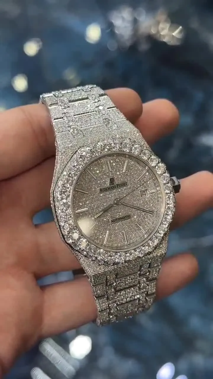 MOISSANITE AP WATCH | AUDEMARS PIGUET ROYALOAK BUSTDOWN W 190