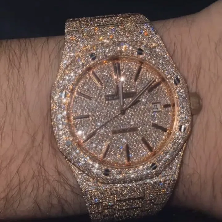 MOISSANITE AP WATCH | AUDEMARS PIGUET ROYALOAK BUSTDOWN W 242