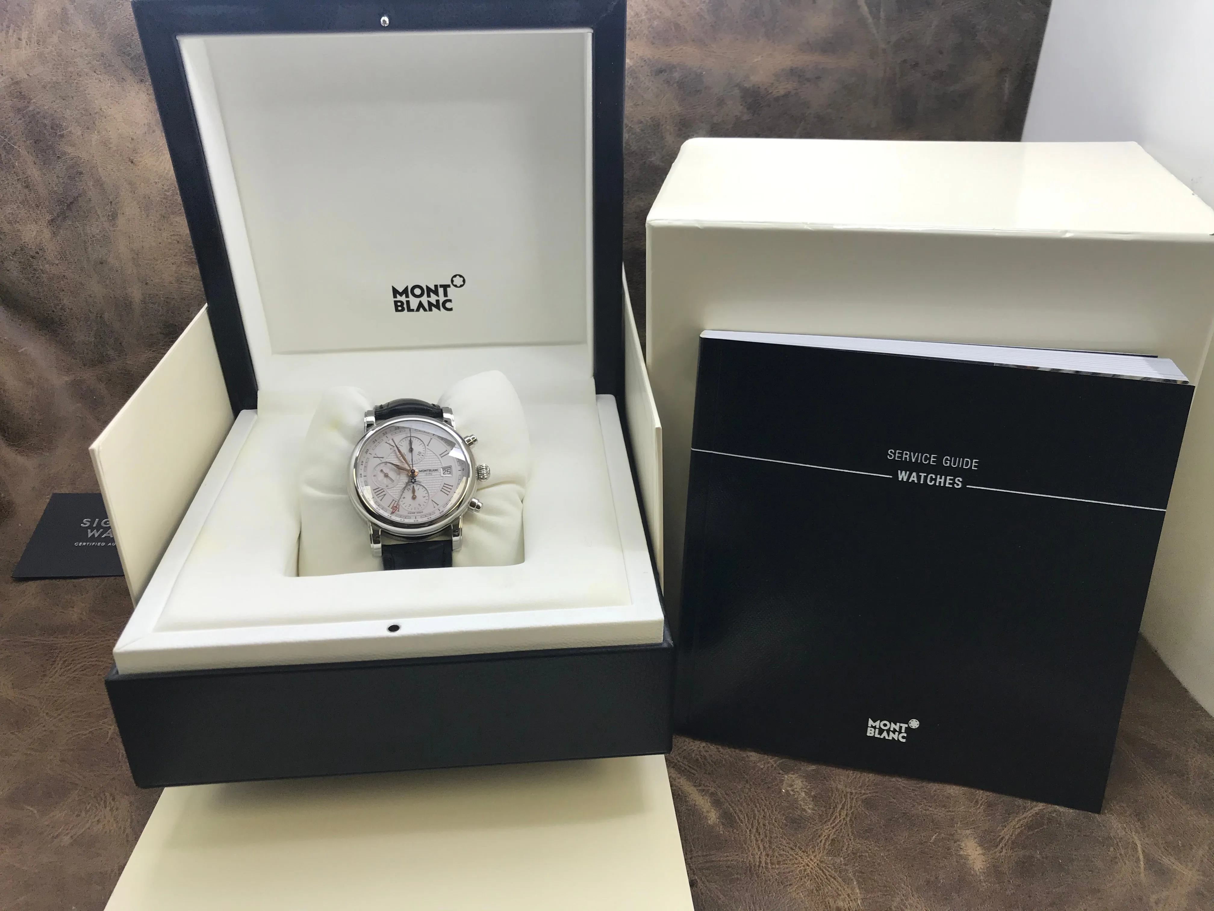 Montblanc Star Roman Carpe Diem 113880 Silver Dial Automatic Men's Watch