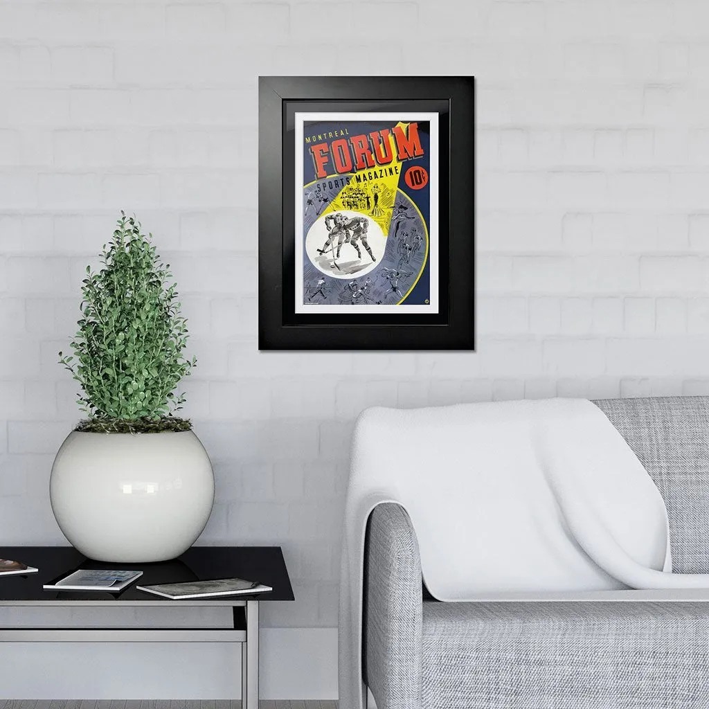 Montreal Canadiens Program Cover - Montreal Forum Spotlight