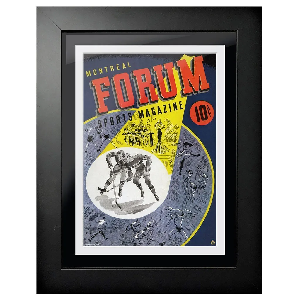 Montreal Canadiens Program Cover - Montreal Forum Spotlight