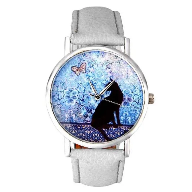 Moonlight Cat & Butterfly Watches