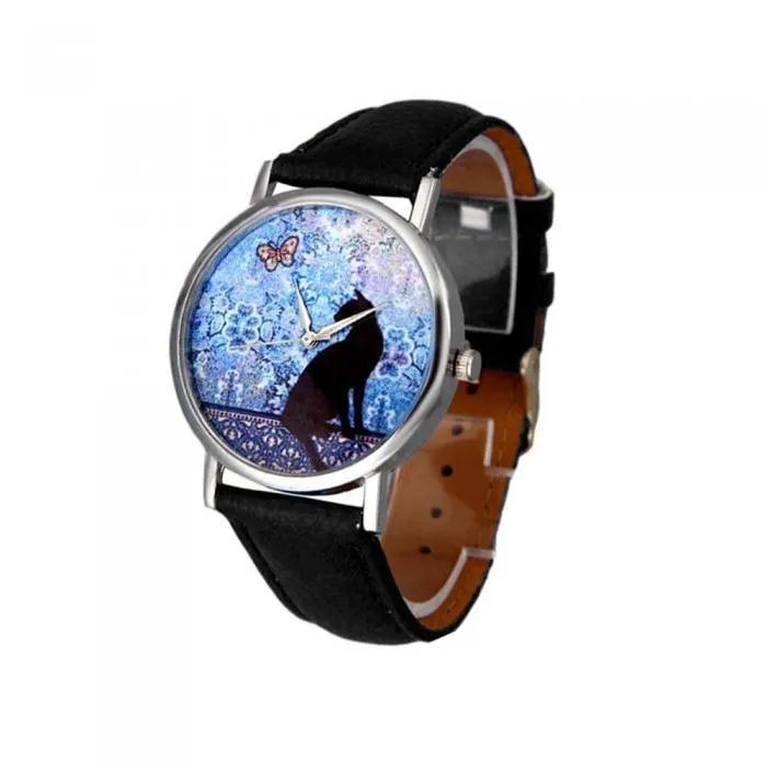 Moonlight Cat & Butterfly Watches
