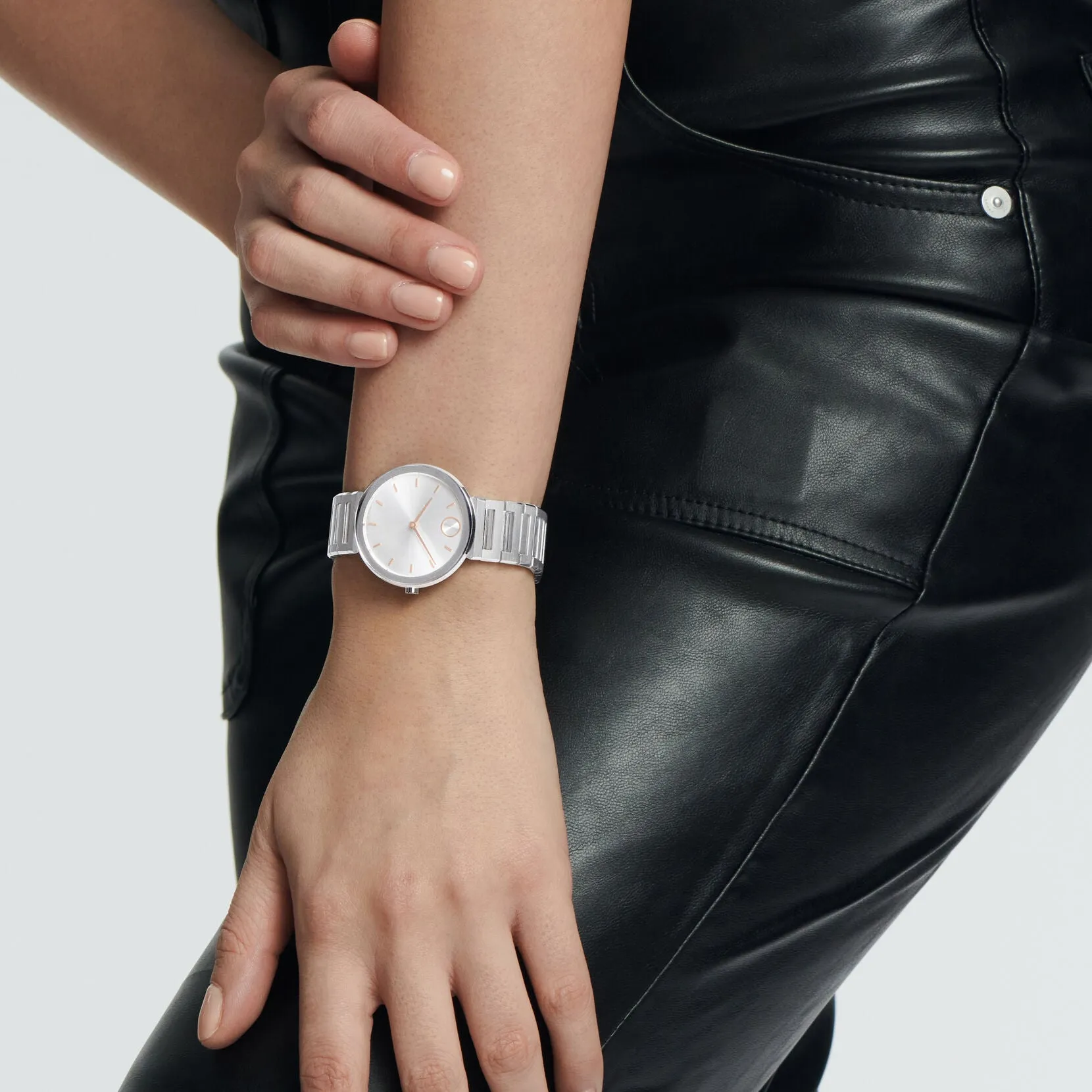Movado Bold Horizon Ladies Stainless Steel Watch