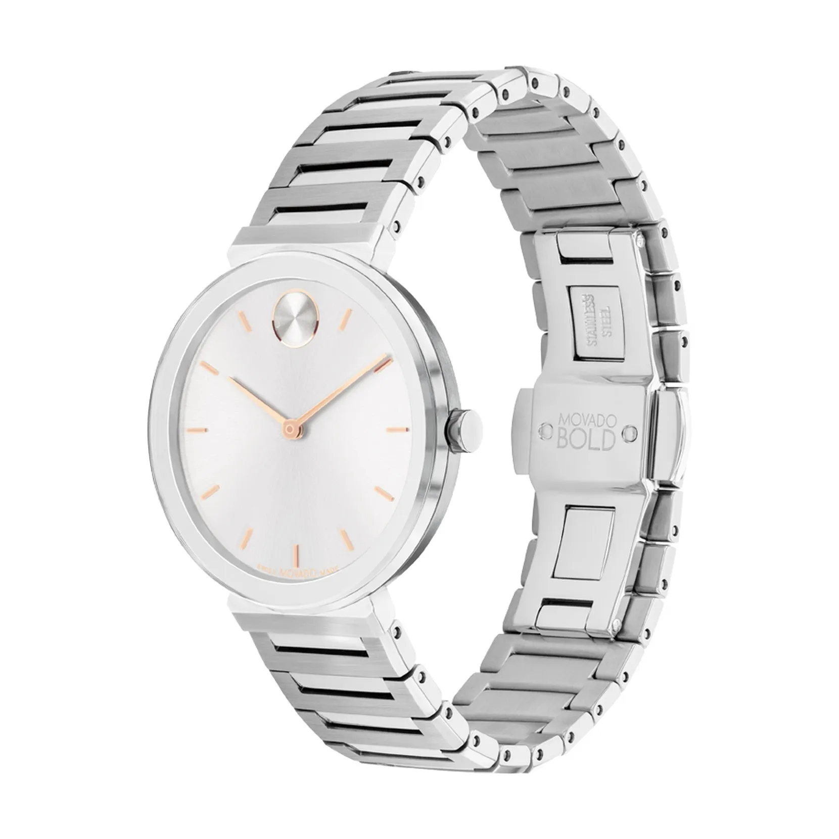 Movado Bold Horizon Ladies Stainless Steel Watch