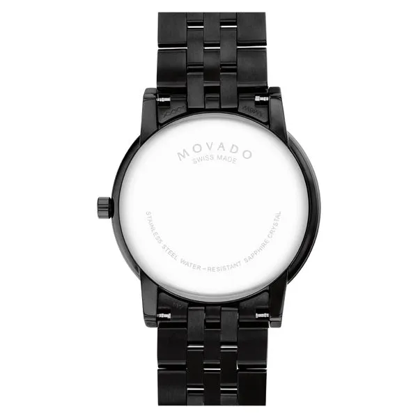 Movado Museum Classic Mens Black Tone Black Dial Watch
