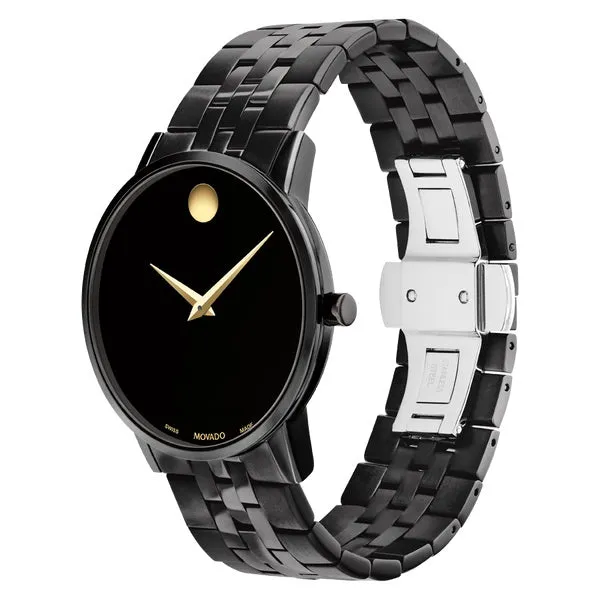 Movado Museum Classic Mens Black Tone Black Dial Watch