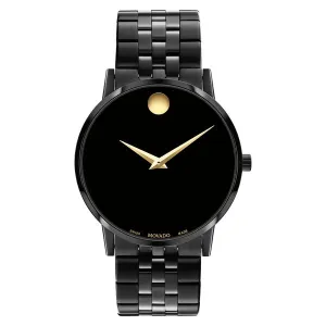 Movado Museum Classic Mens Black Tone Black Dial Watch