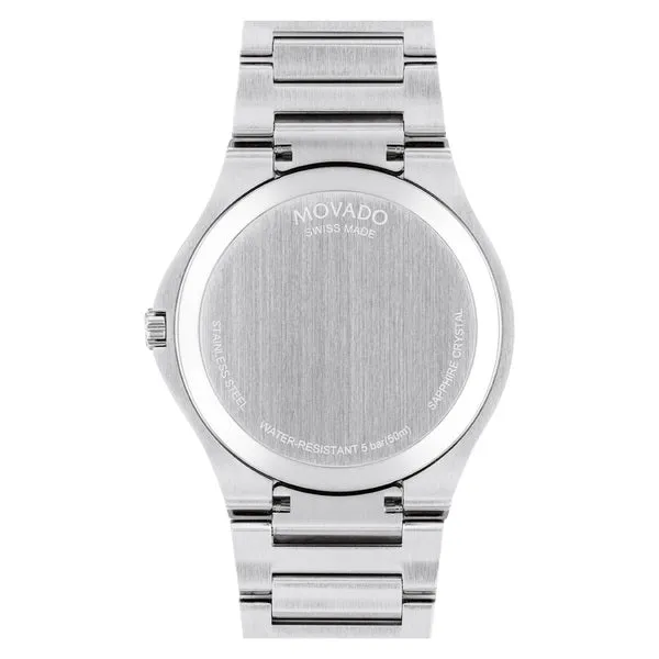 Movado SE Mens Stainless Steel Black Dial Watch