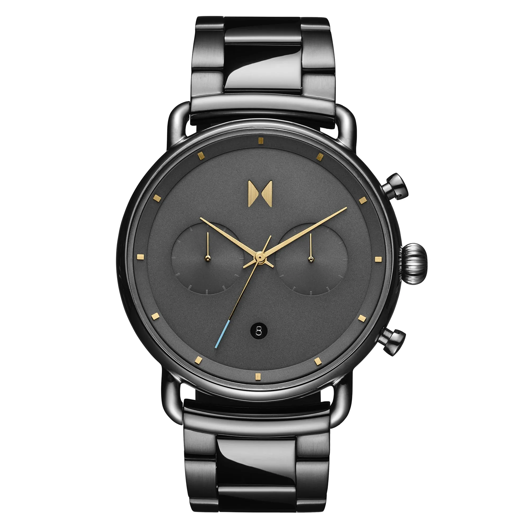 MVMT Blacktop Honey Smoke Grey Dial Grey IP Bracelet Men's Watch
