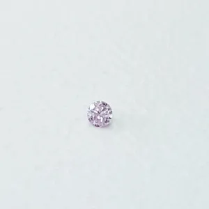 Natural Original Round Cut Rare Fancy Light Pink Color Loose Diamond 0.01CT