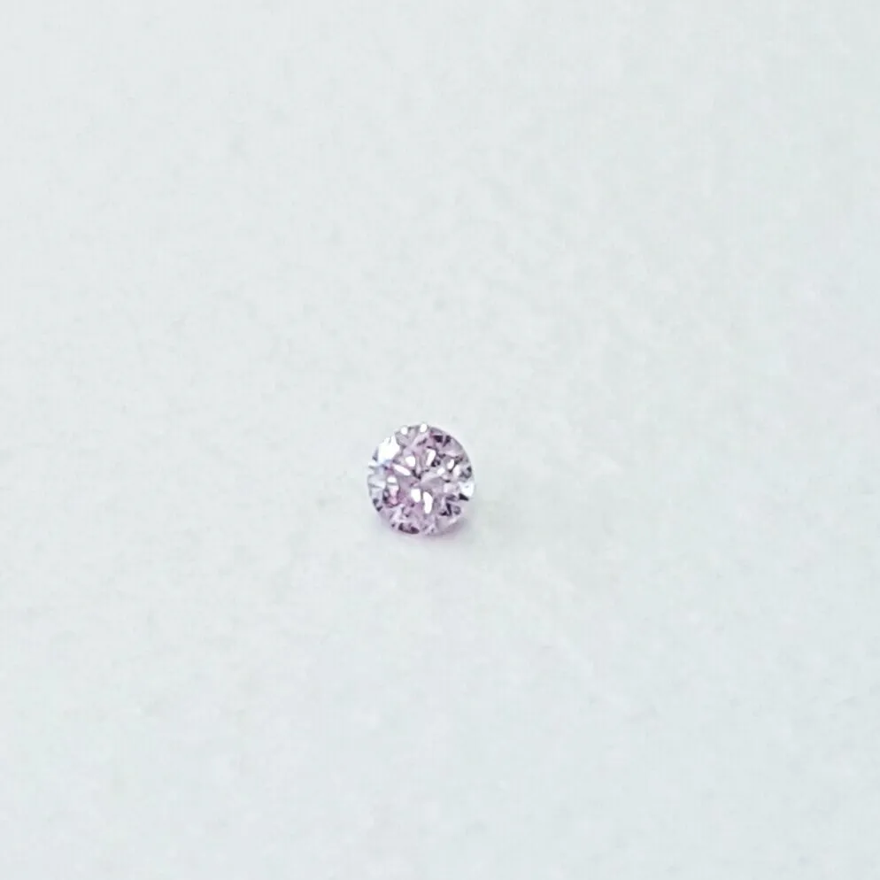 Natural Original Round Cut Rare Fancy Light Pink Color Loose Diamond 0.01CT