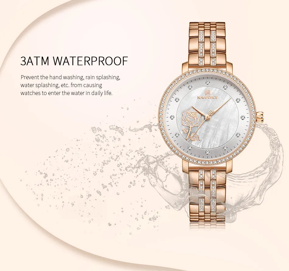 Naviforce 5017 - RoseGold White