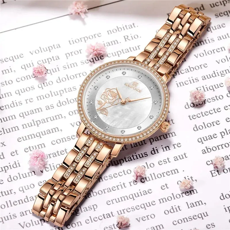 Naviforce 5017 - RoseGold White