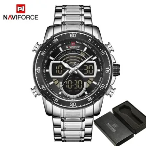 Naviforce 9189 CH - Silver Black