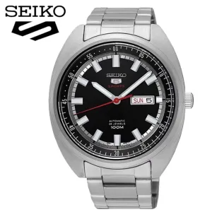 New  5 Original Automatic Mechanical Sports Watch for Men 10Bar Waterproof Luminous Brand Watches Stainless Steel Band